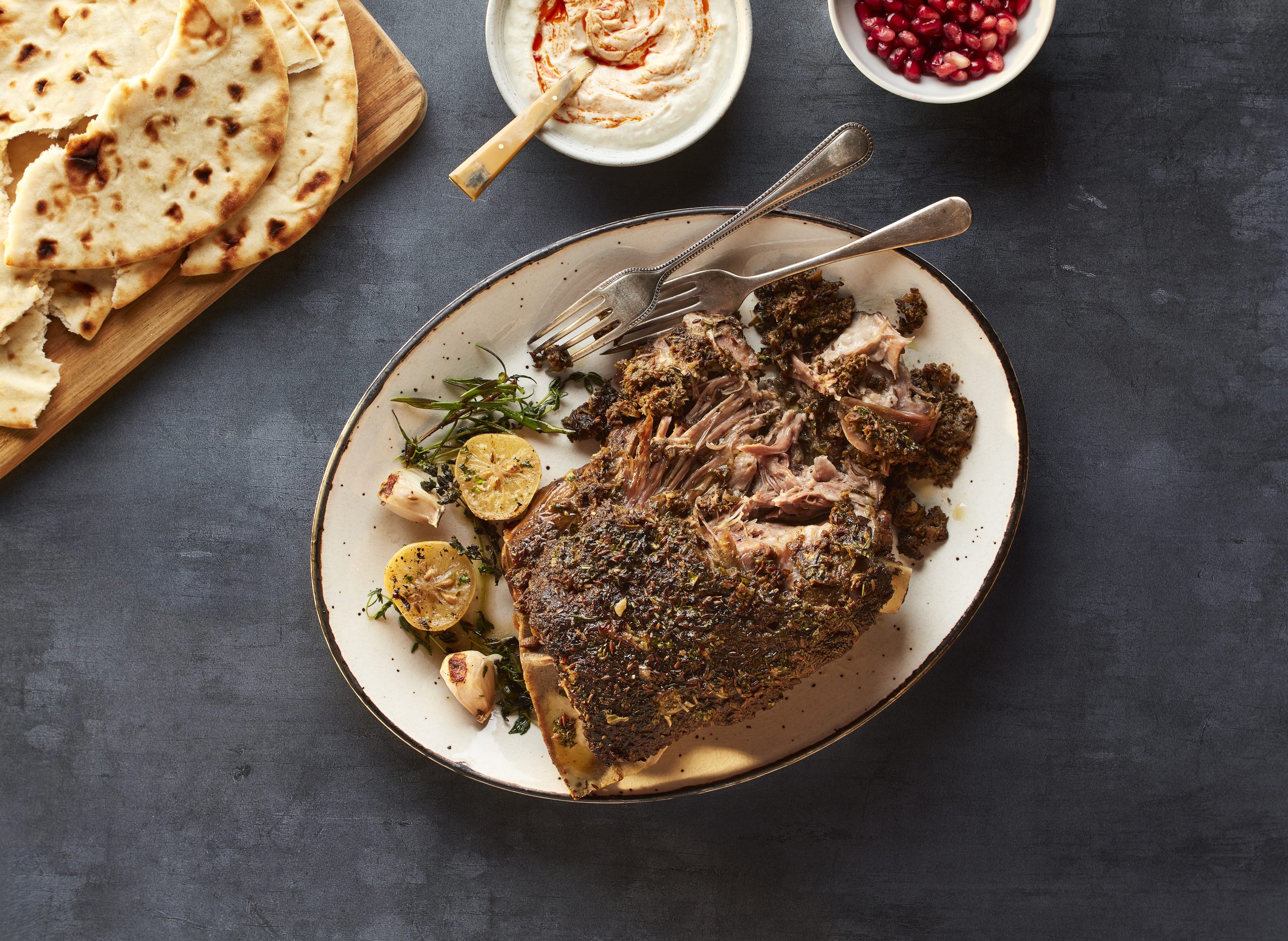 Slow-Roasted Lamb with Sumac and Preserved Lemon