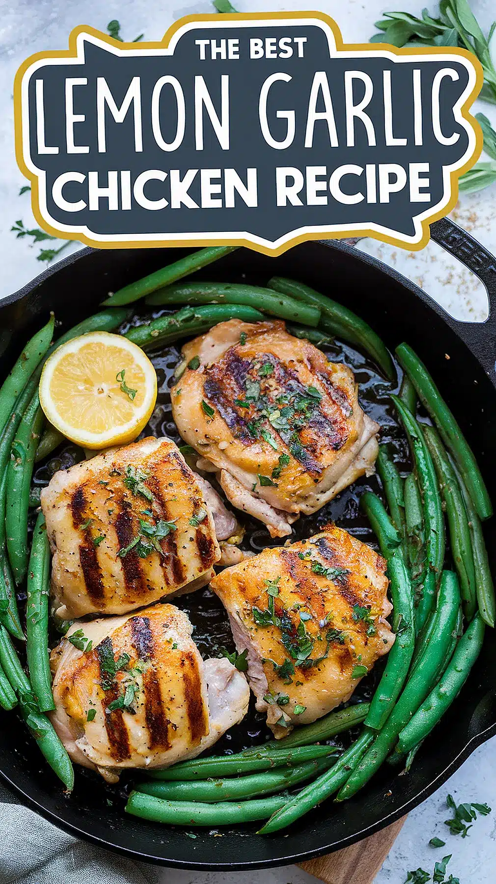 Grilled Lemon-Garlic Chicken with Roasted Chickpeas