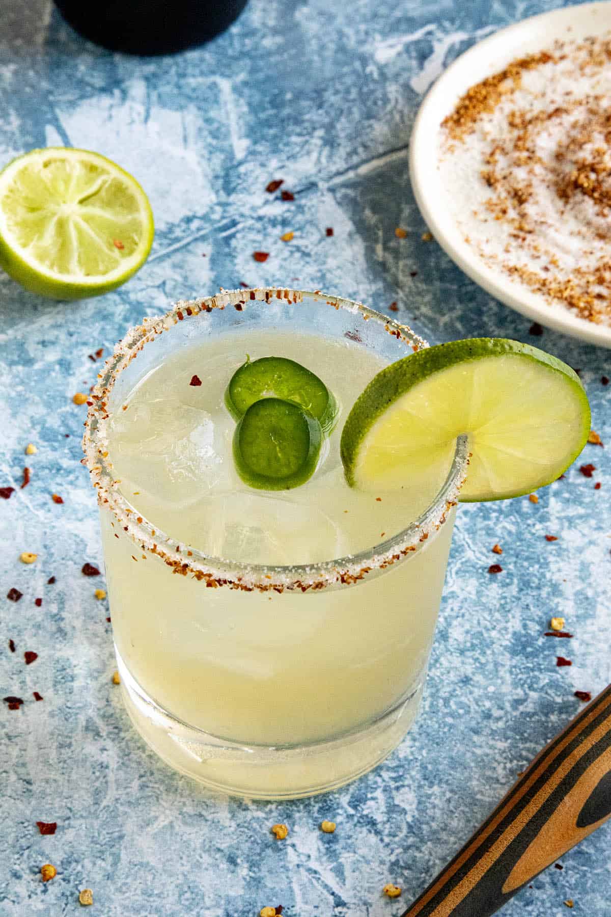 Jalapeño-Infused Margarita with Agave and Fresh Lime