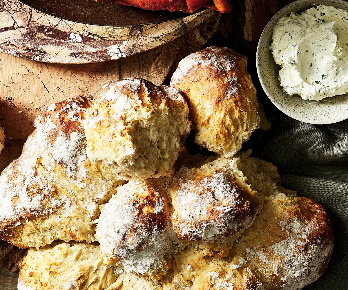 Damper Bread Rolls with Bush Tomato Butter