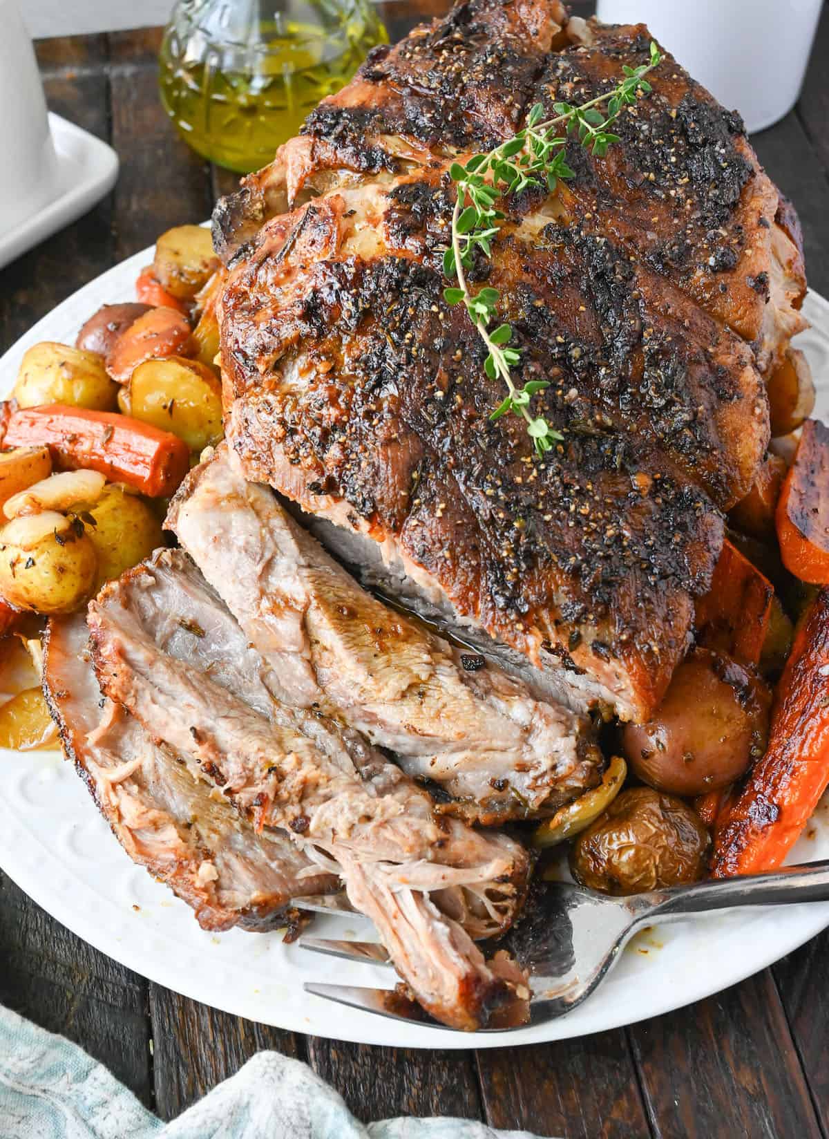 Italian Slow-Roasted Pork Shoulder with Garlic and Rosemary