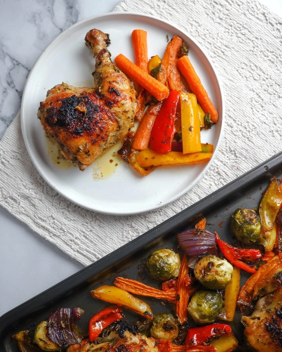 Sheet Pan Honey-Garlic Chicken with Roasted Vegetables