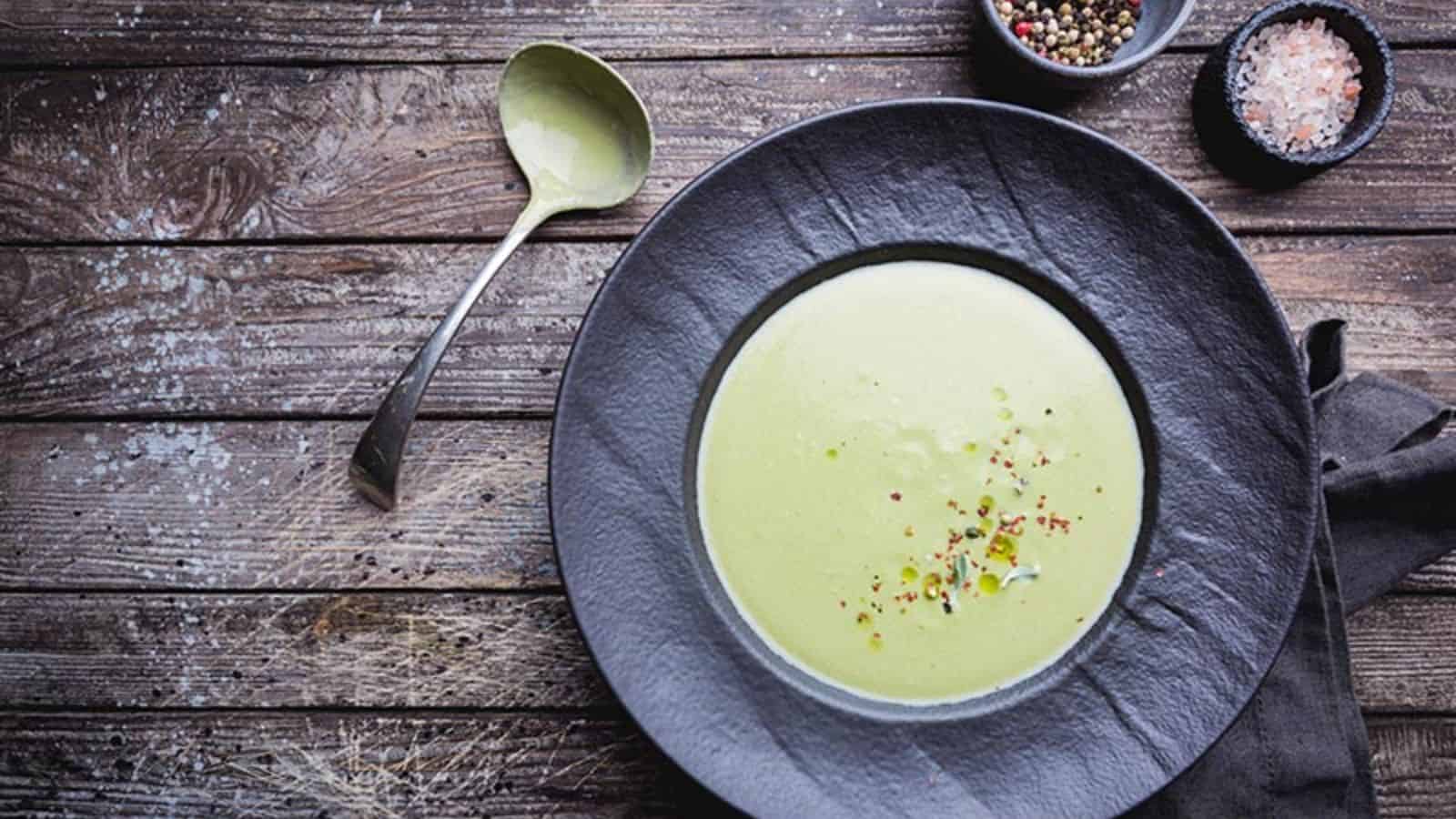 Migraine-Relief Bone Broth Bowl with Avocado & Sea Salt