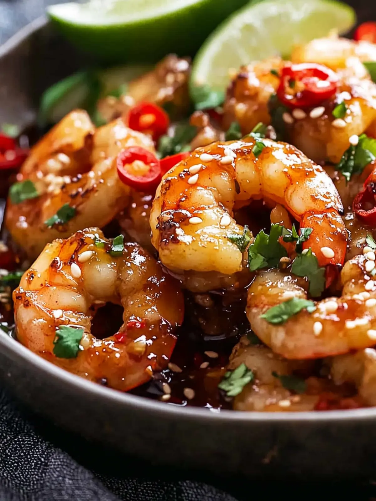 Spicy Sautéed Shrimp with Garlic and Red Chili Flakes