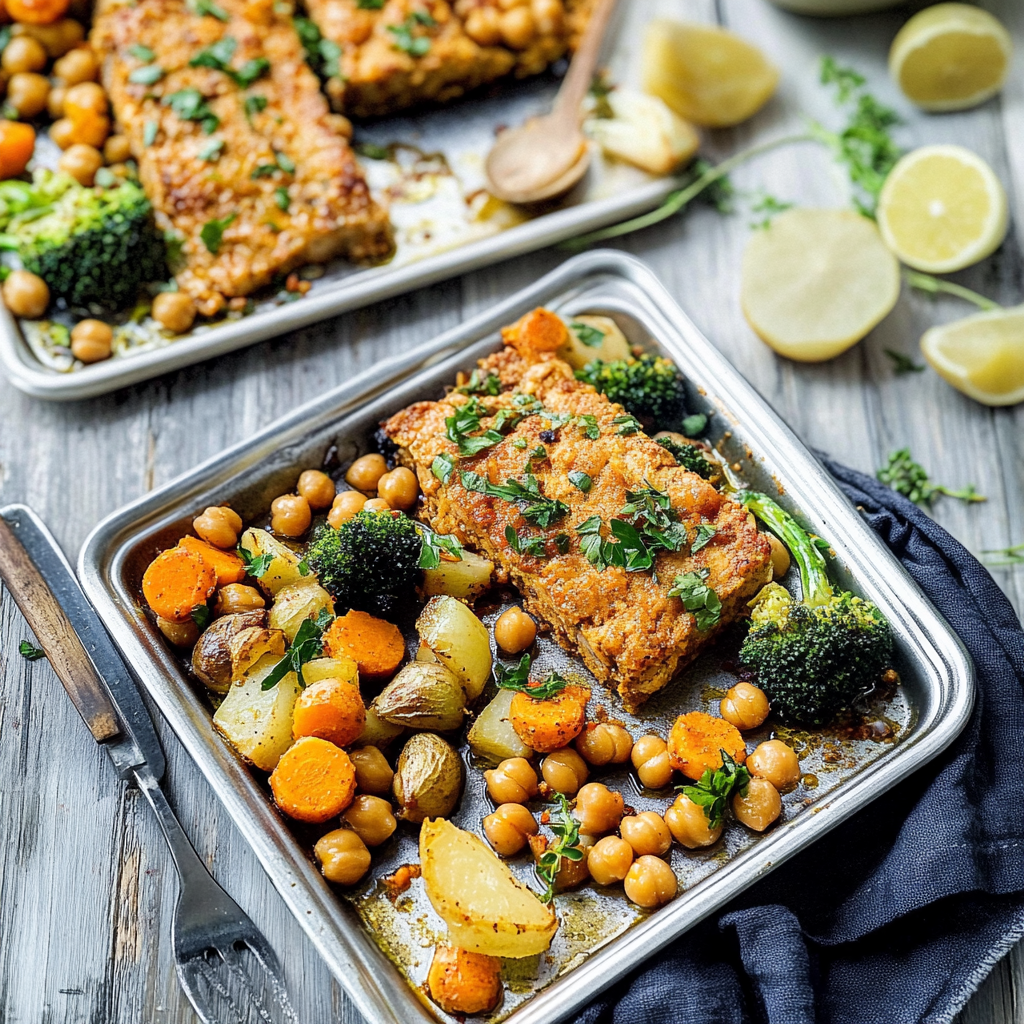 Sheet Pan Moroccan-Spiced Chickpea and Vegetable Roast