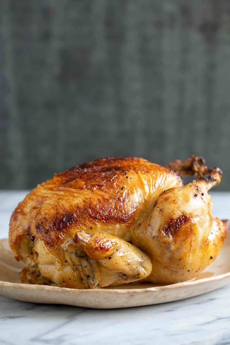 Honey-Glazed Roast Chicken with Spring Vegetables