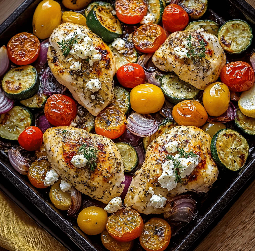 Sheet Pan Citrus-Honey Chicken with Roasted Vegetables
