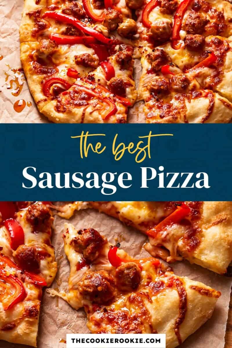 Smoked Wisconsin Cheddar and Sausage Pizza