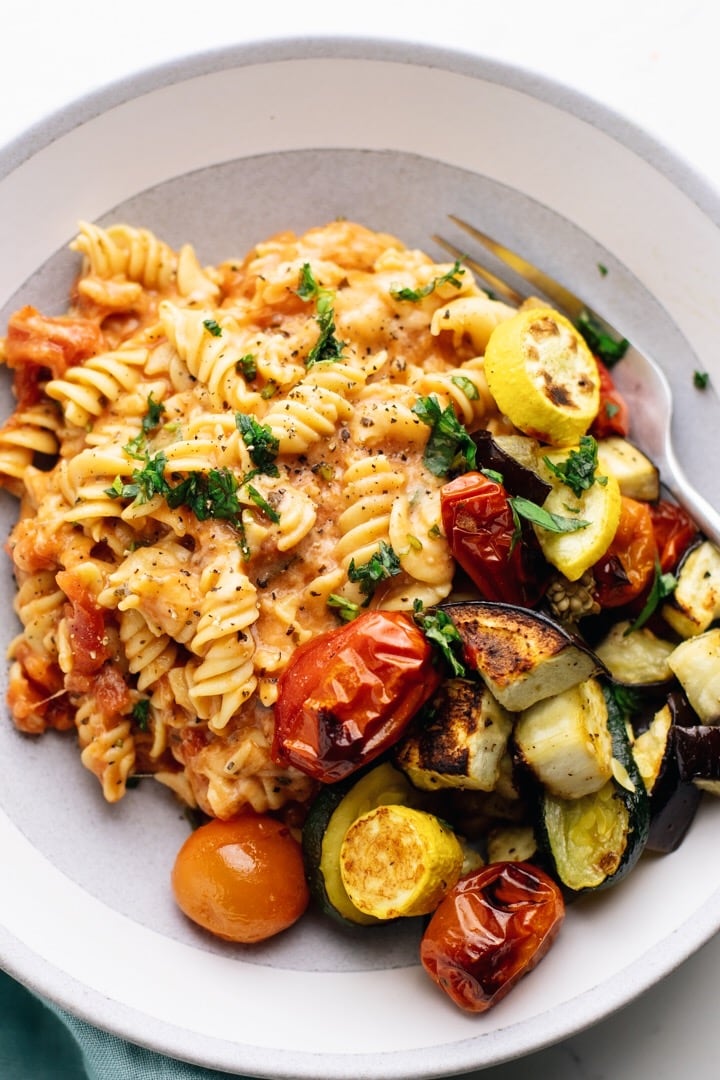 Stovetop Turkey and Zucchini Rotini with Hidden Veggie Sauce