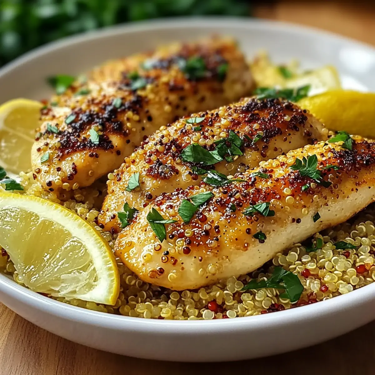 One-Pot Lemon Garlic Chicken with Quinoa