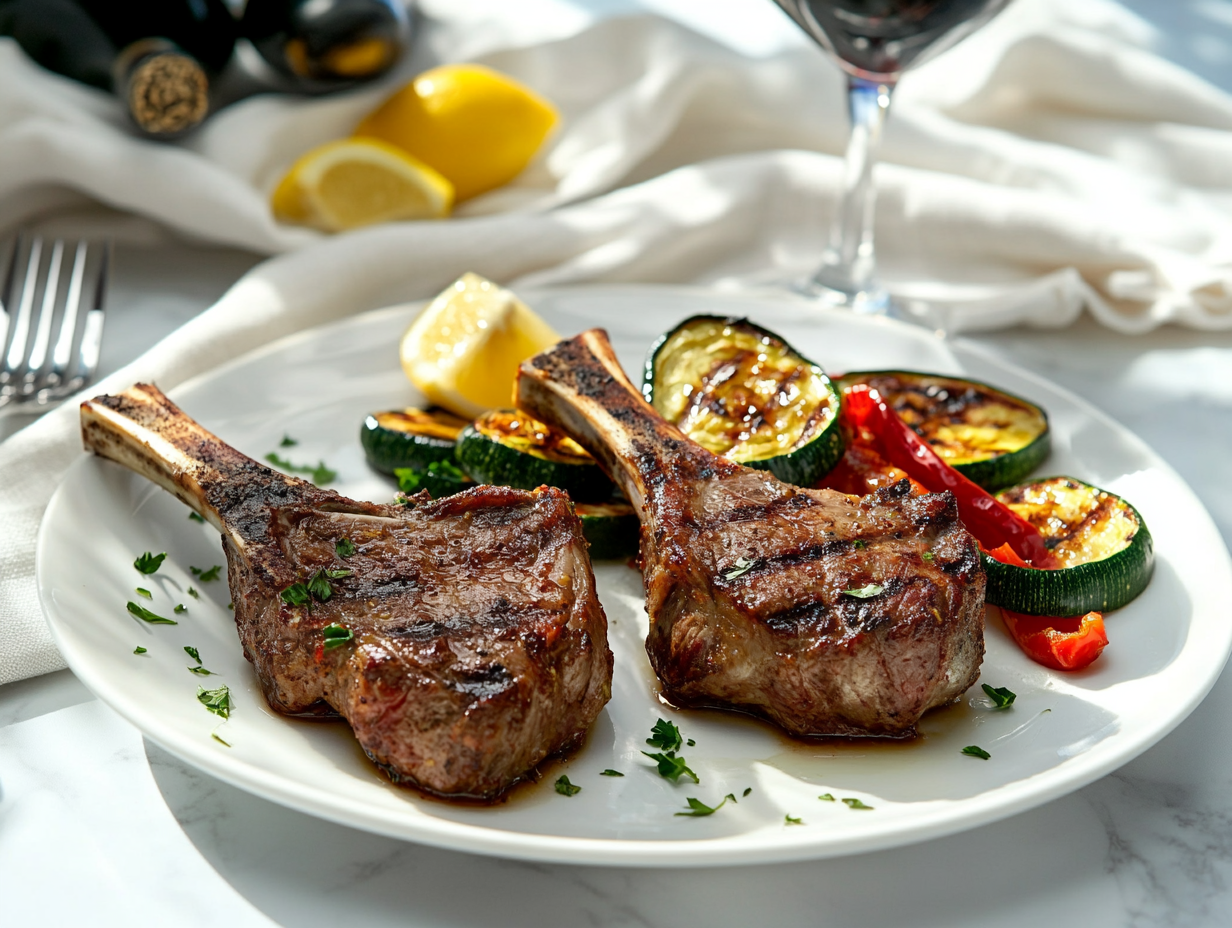 Lemon-Oregano Grilled Lamb Chops