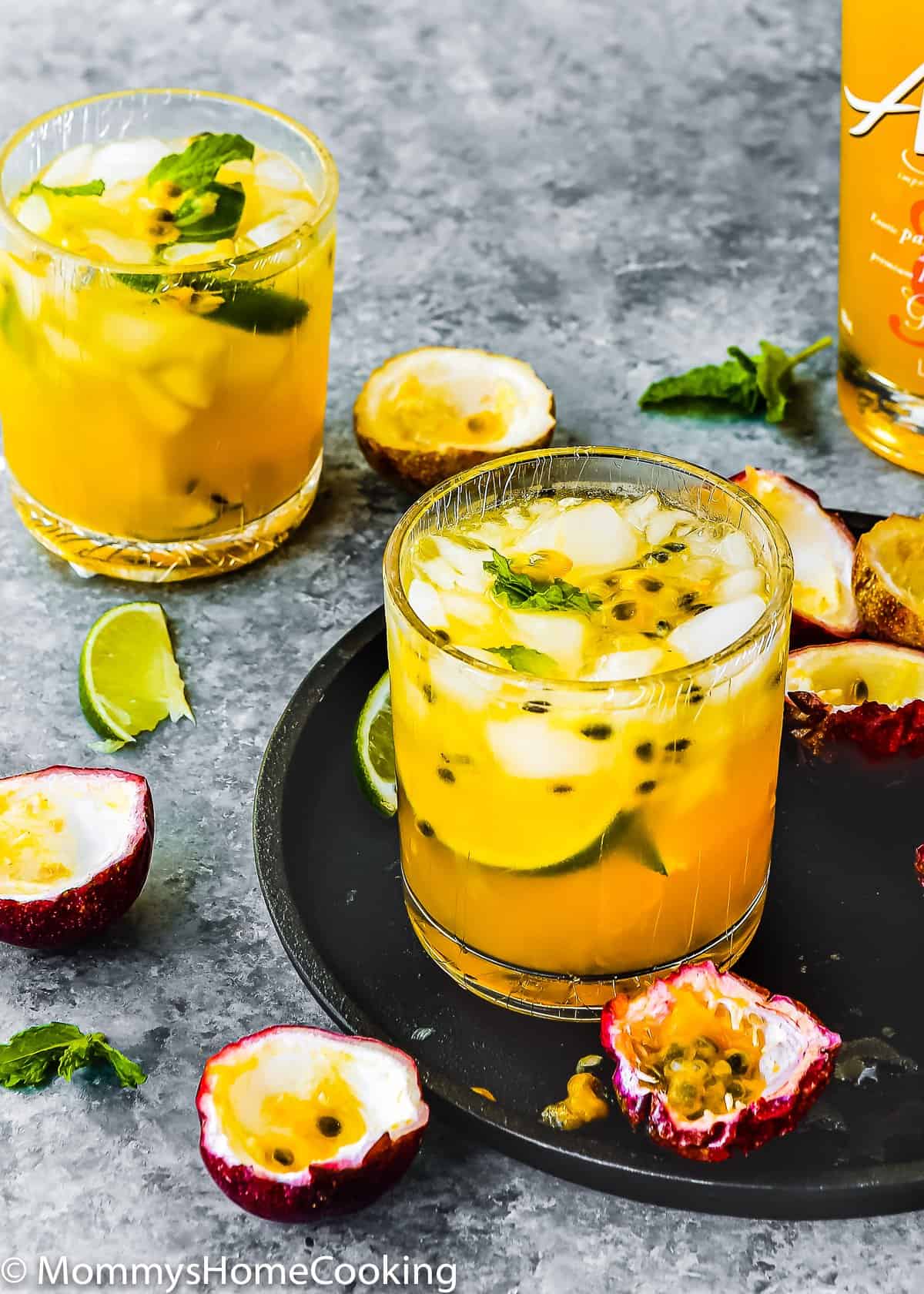Tropical Non-Alcoholic Punch with Passionfruit and Citrus