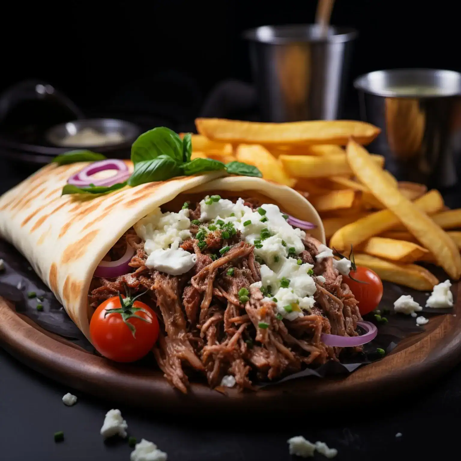 Classic Greek Lamb Gyro Wraps with Tzatziki