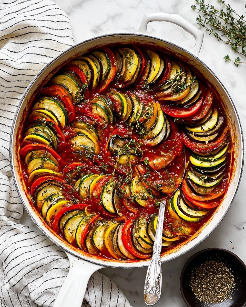 Oven-Baked Ratatouille with Herbed Tomato Sauce