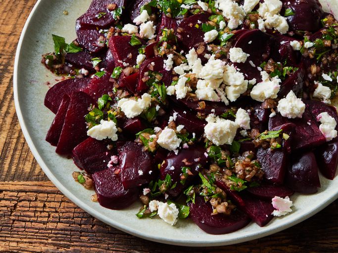 Northern Grain Salad with Roasted Beets and Feta