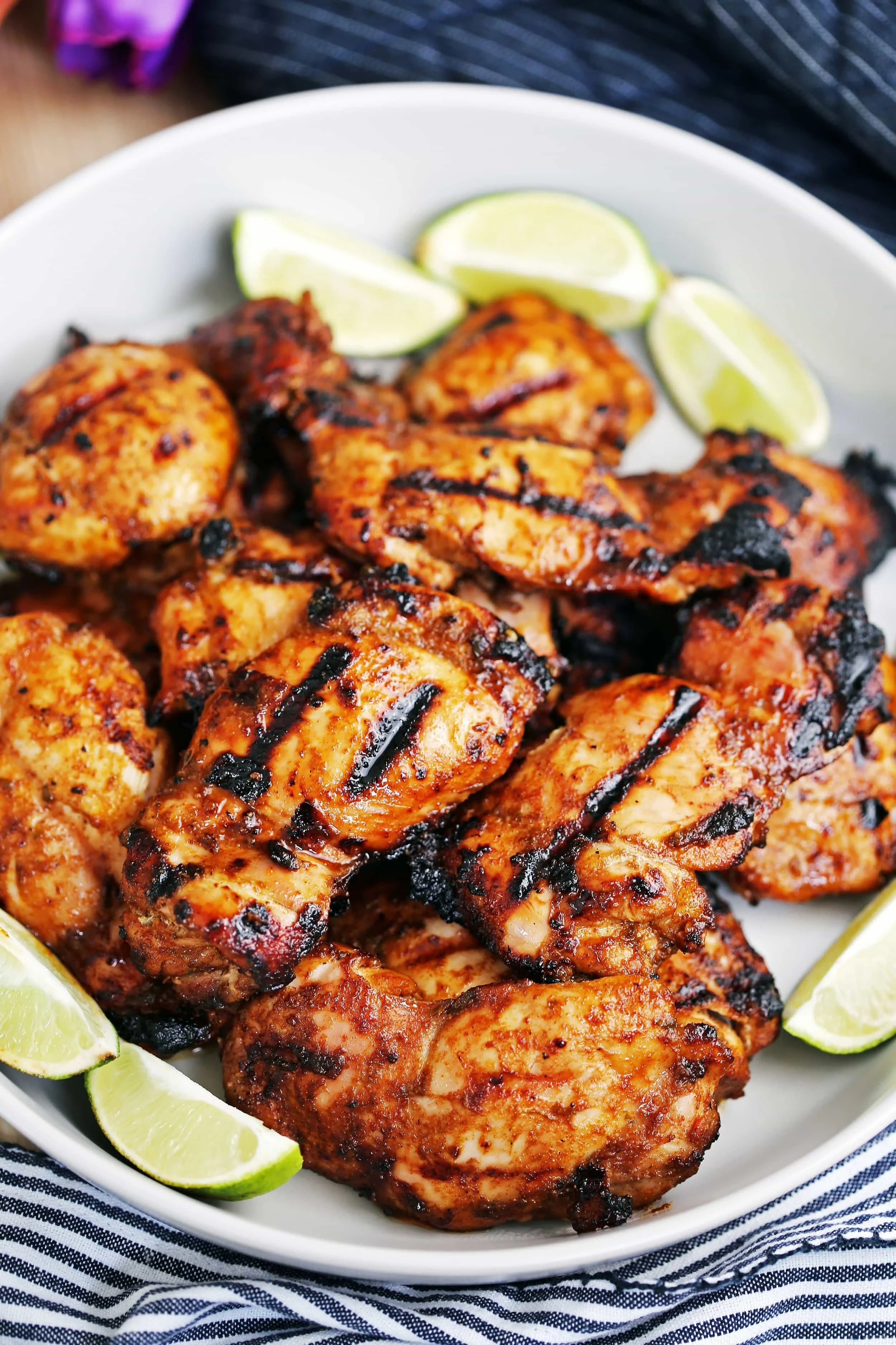 Grilled Hot Chili-Lime Chicken Thighs