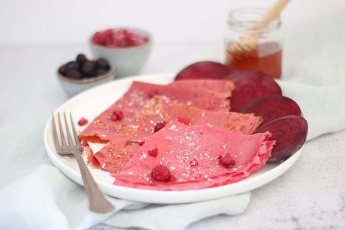 Aurora Beetroot & Goat Cheese Crêpes