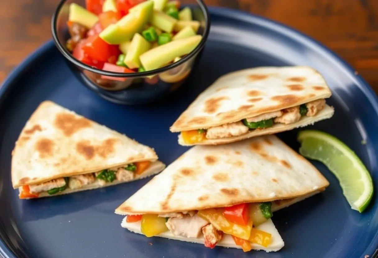 Kid-Friendly Mini Chicken and Veggie Quesadillas