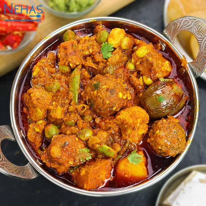 Gujarati Sweet and Spicy Undhiyu Casserole