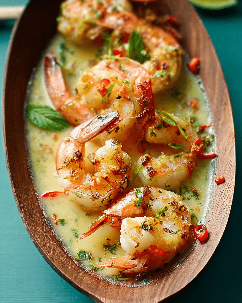 Sautéed Shrimp in Coconut Milk with Chili and Lemongrass