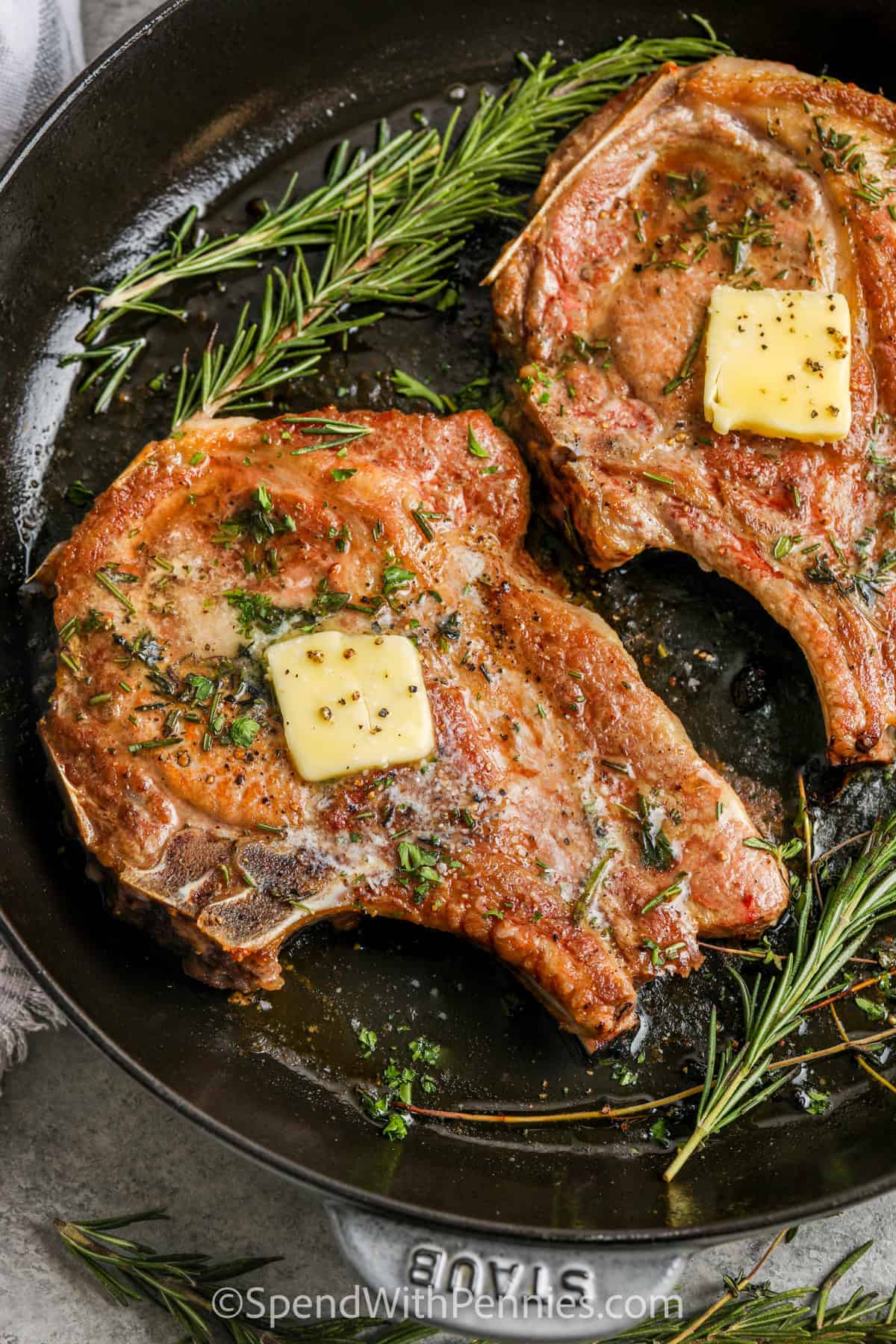 Pan-Seared Pork Chops with Kansas Brown Butter Sage Sauce