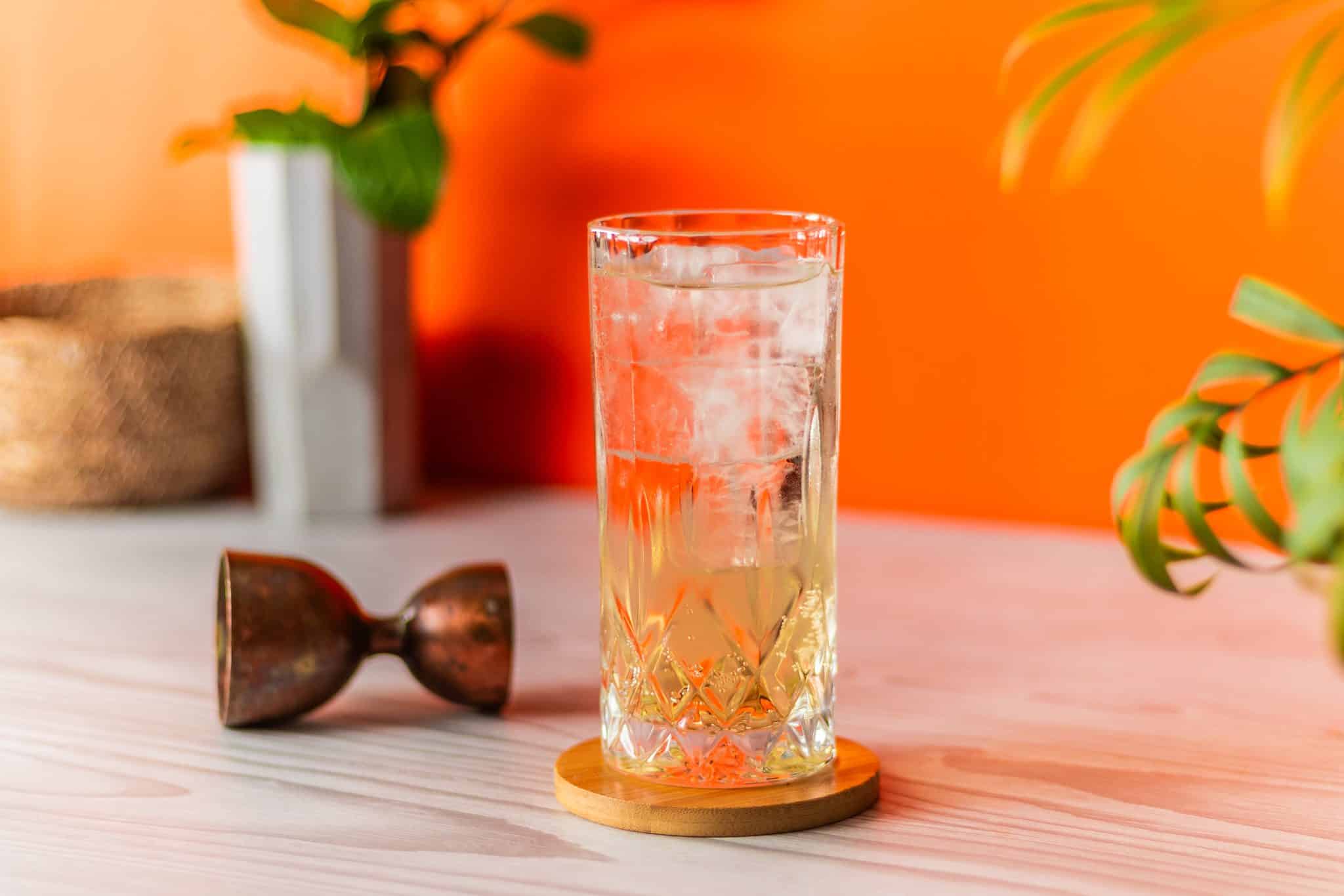 Citrus-Spiced Bourbon Highball with Orange Soda