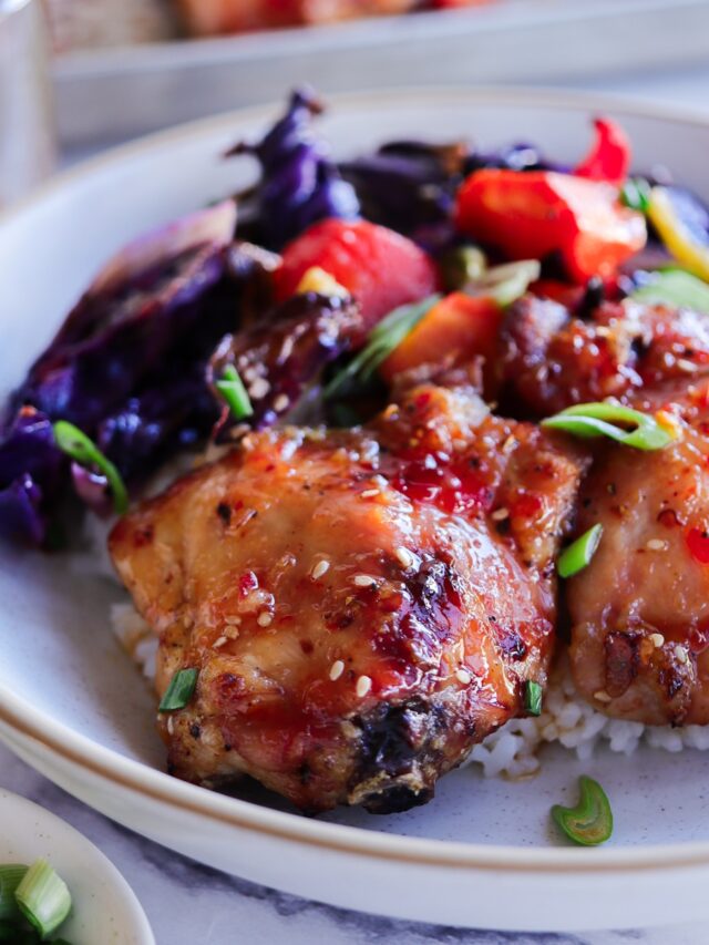 Pan-Seared Chicken with Sweet Chili Garlic Glaze