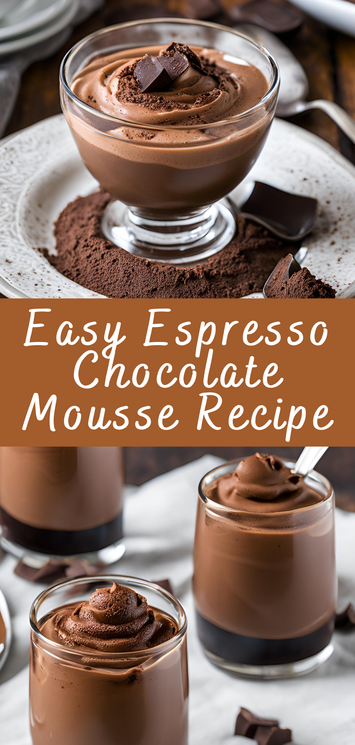 Espresso-Infused Dark Chocolate Mousse