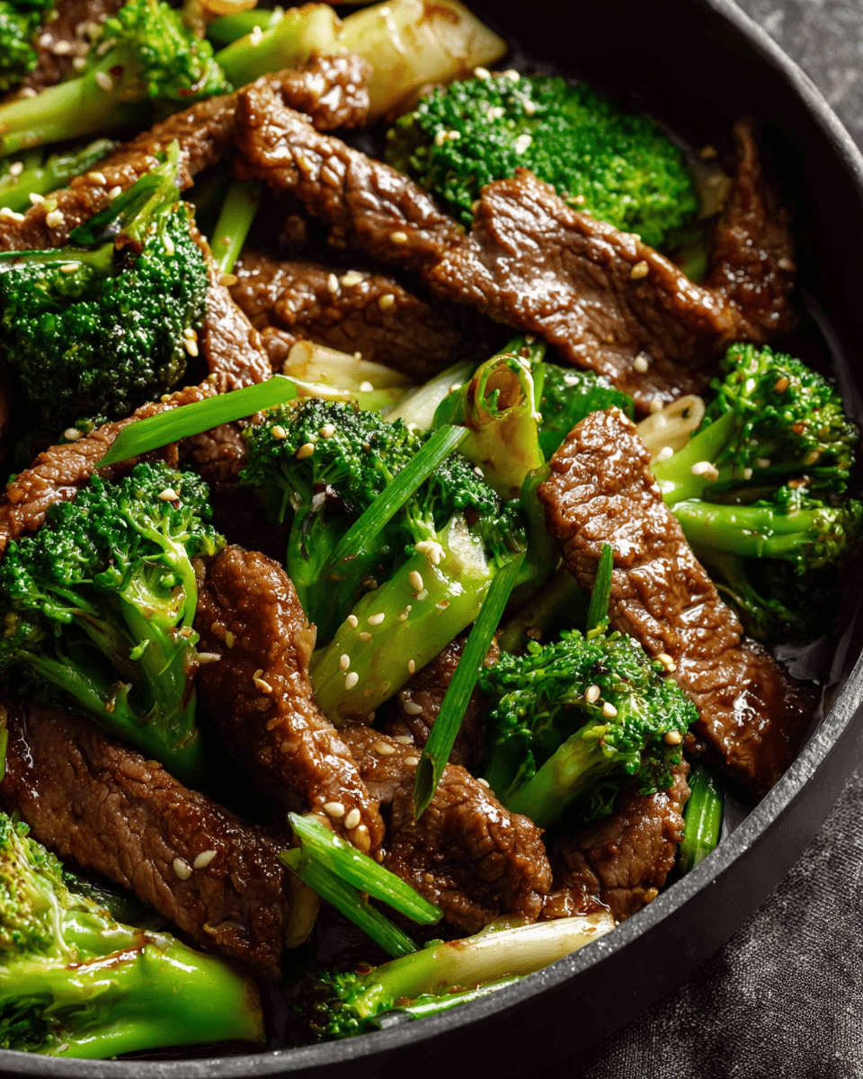 Sautéed Beef and Broccoli with Garlic and Ginger