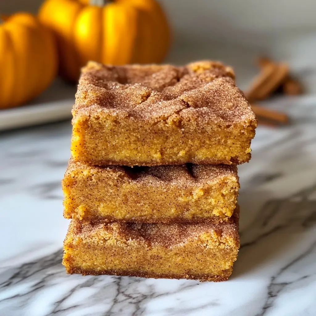 Spiced Pumpkin Snickerdoodle Cookie Bars