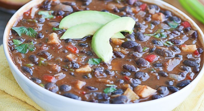 Spiced Rum-Infused Caribbean Black Bean Stew