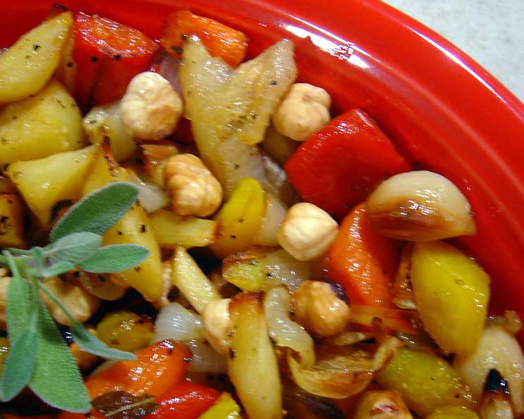 Macadamia and Wattleseed Roasted Vegetable Salad