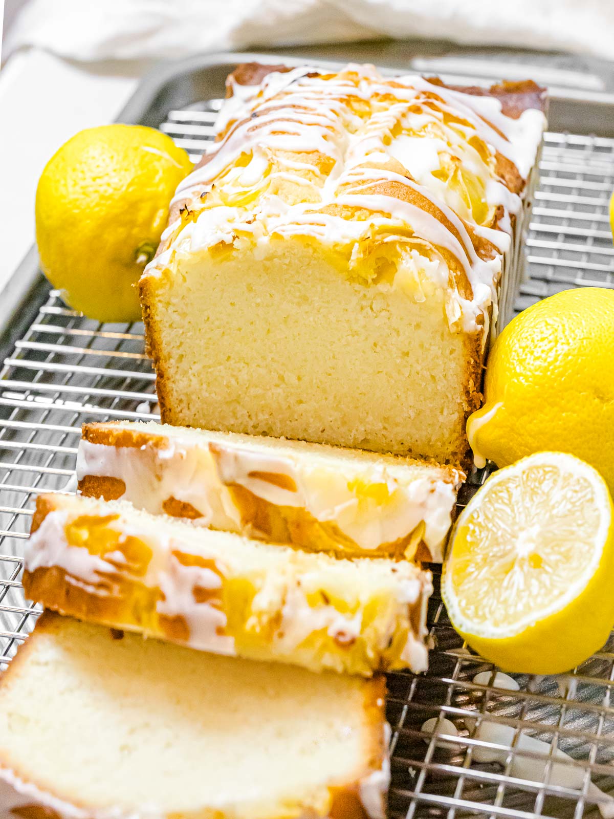 Olive Oil and Lemon Pound Cake with Honey Glaze
