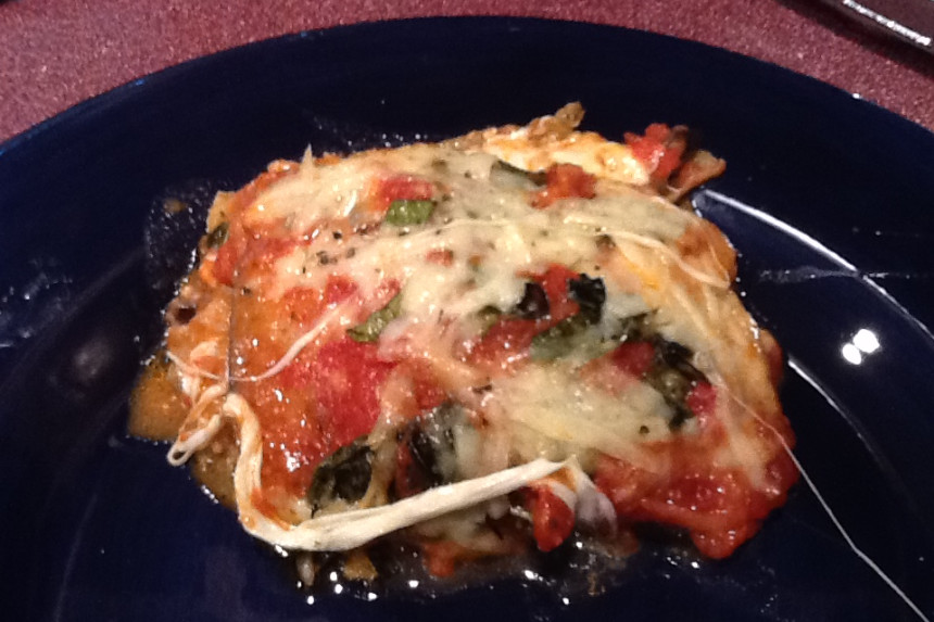 Half-Cooked Eggplant Parmesan