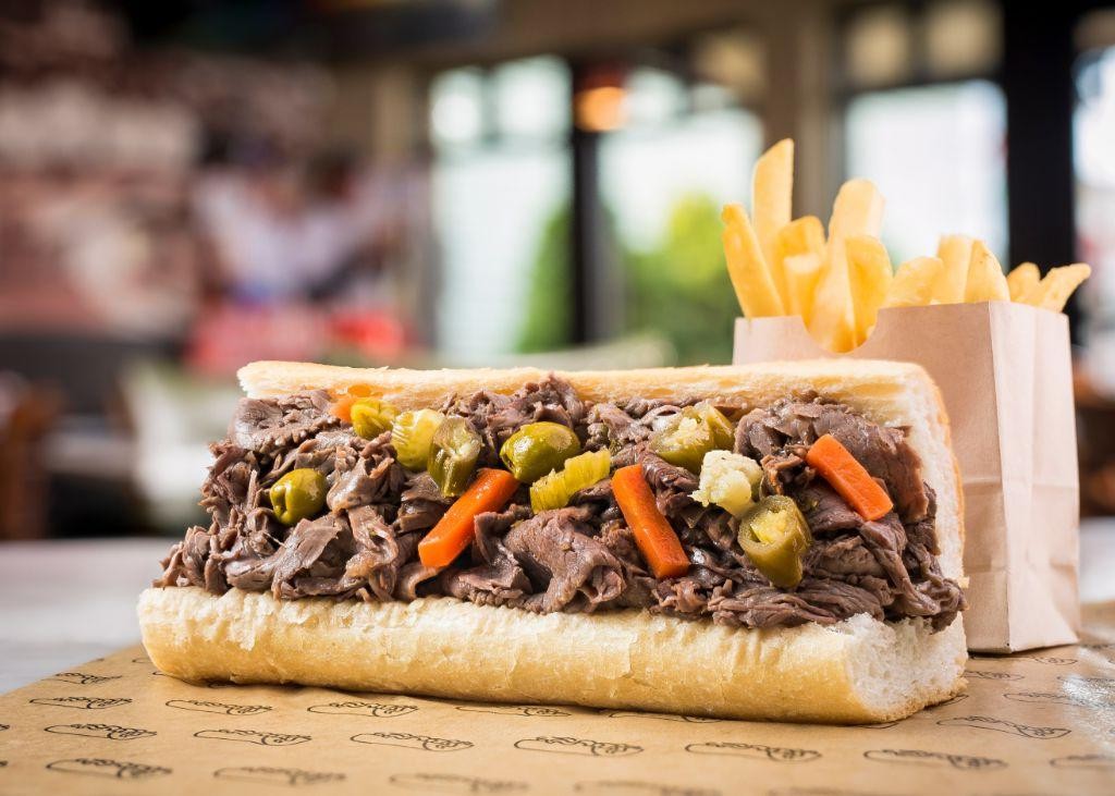 Spicy Chicago-Style Italian Beef Sandwich