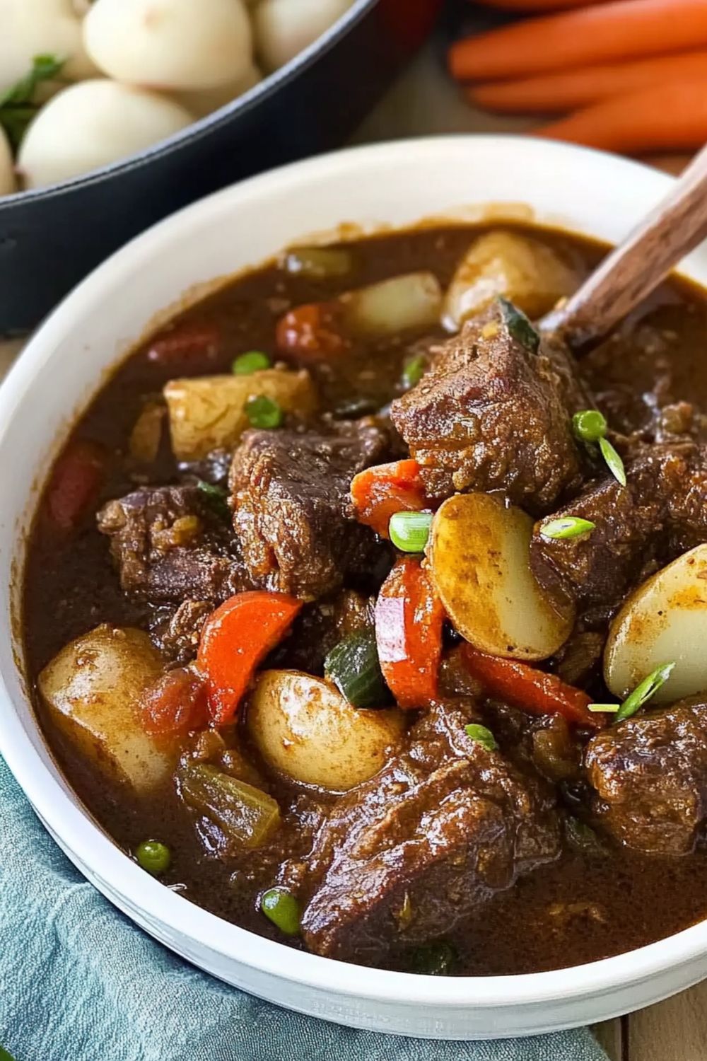 Slow-Cooked Caribbean Beef Stew with Scotch Bonnet Peppers