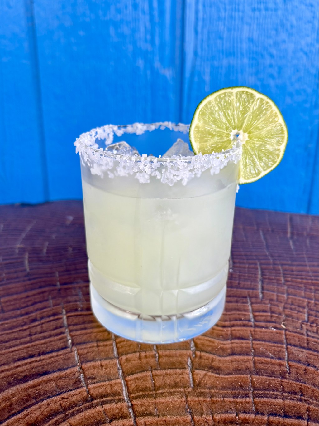 Simple Margarita on the Rocks with Honey Syrup