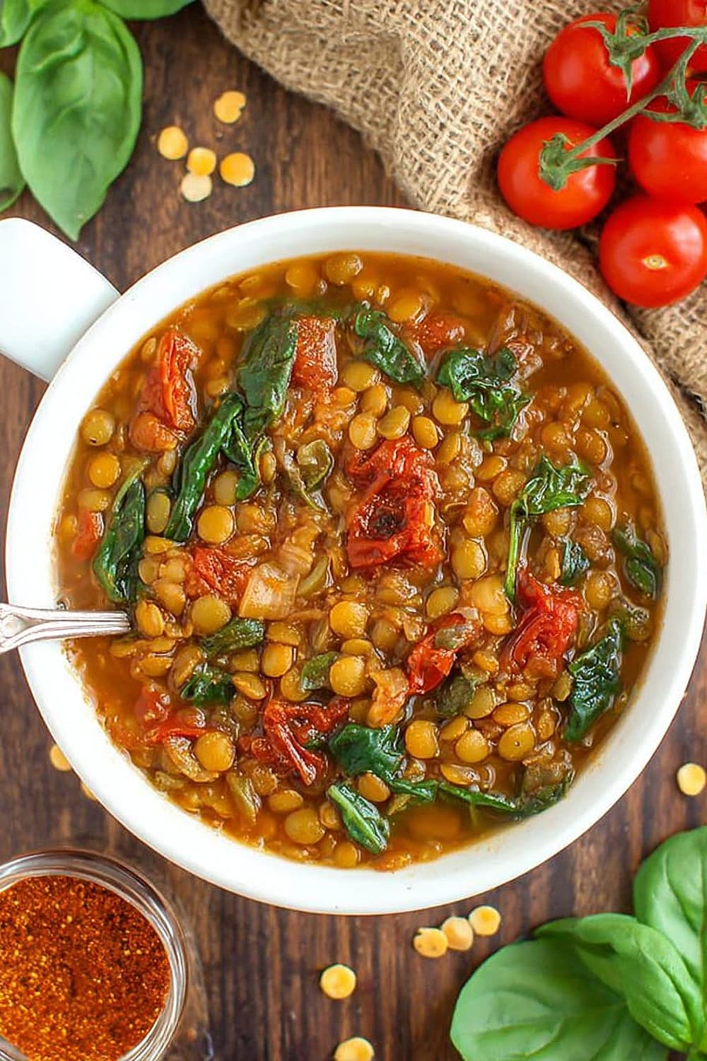 One-Pot Smoky Lentil and Tomato Stew