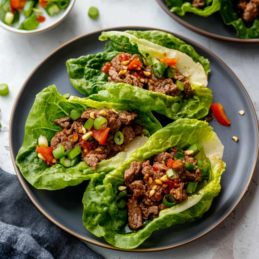 Keto-Inspired Smoky Chipotle Beef Lettuce Wraps