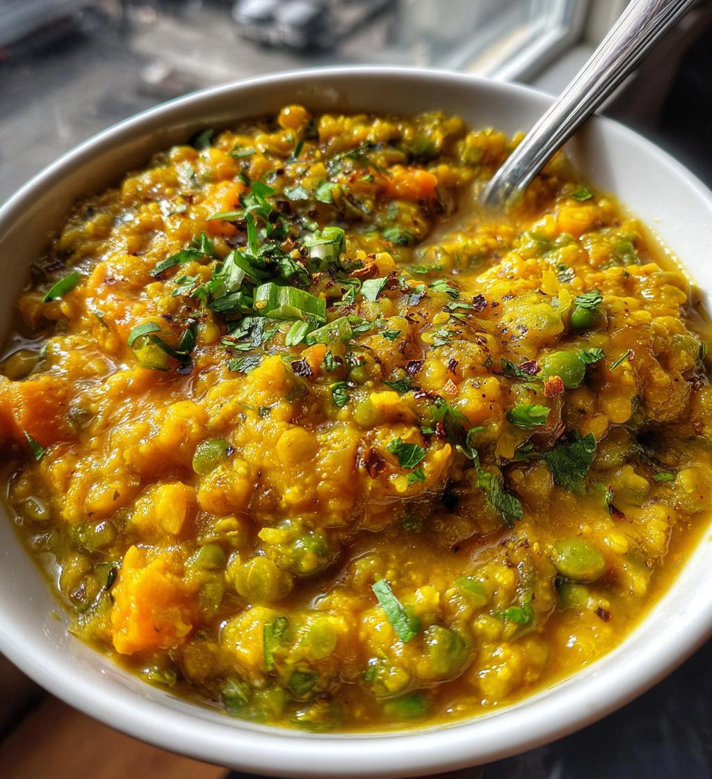 Split Pea and Spinach Stew