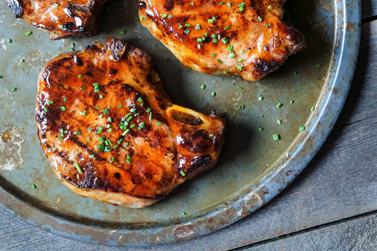 Pan-Seared Pork Chops with Kansas-Style BBQ Glaze