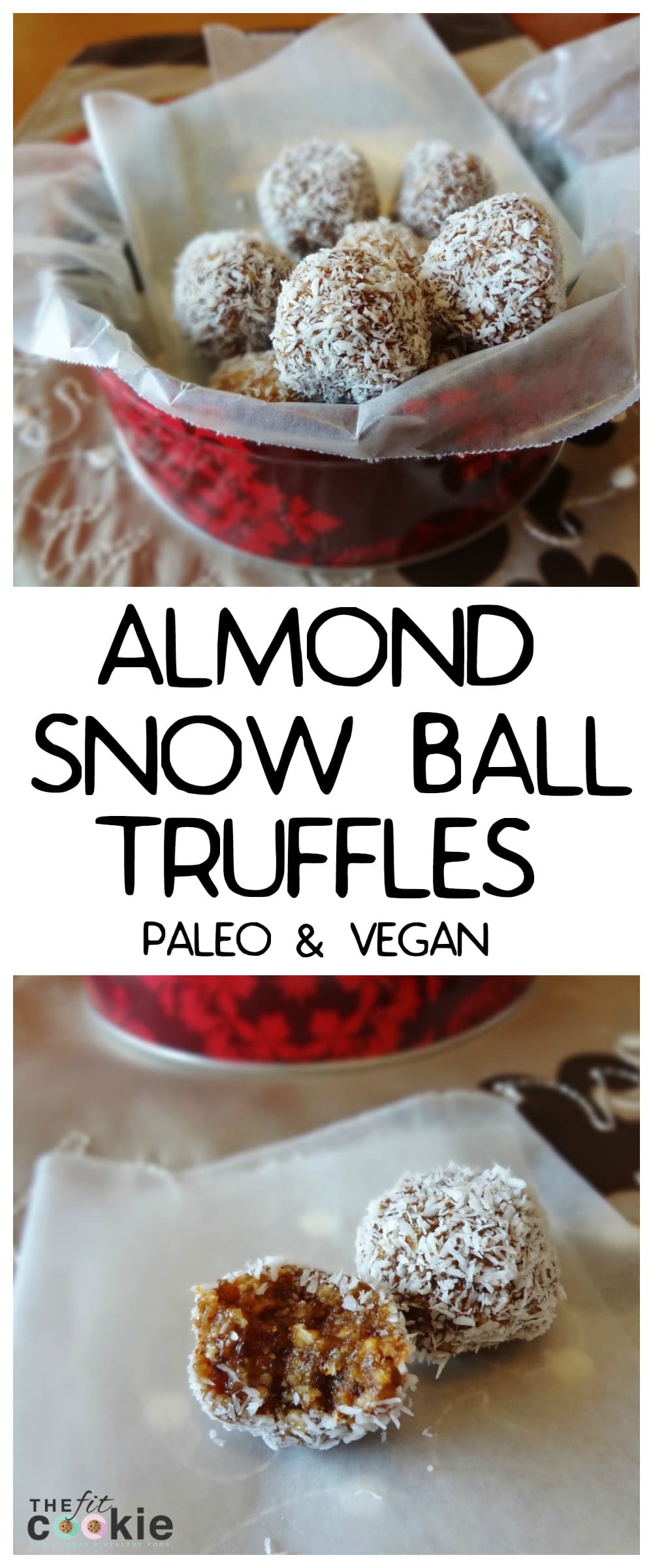 Snow-Covered Almond and Coconut Energy Bites