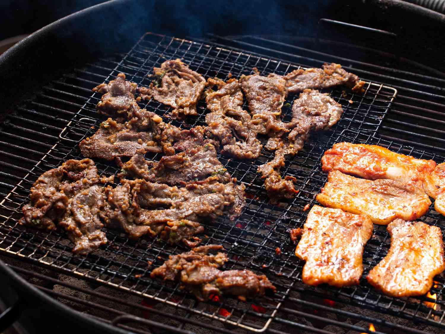 Charcoal-Grilled Korean Beef Bulgogi Skewers