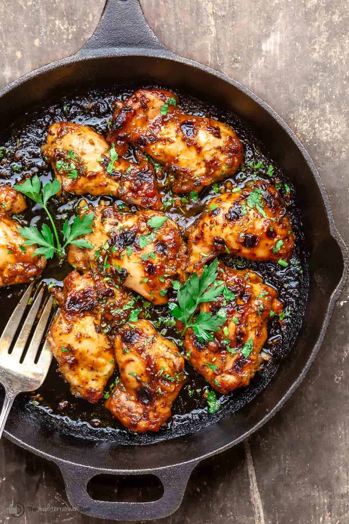 Sautéed Chicken with Caramelized Onions and Balsamic Glaze
