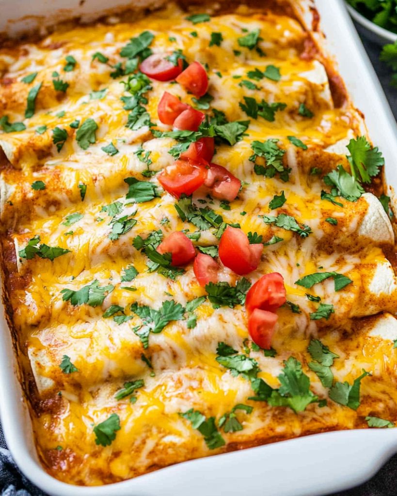 Slow-Simmered Chicken Enchiladas with Roasted Chile Sauce