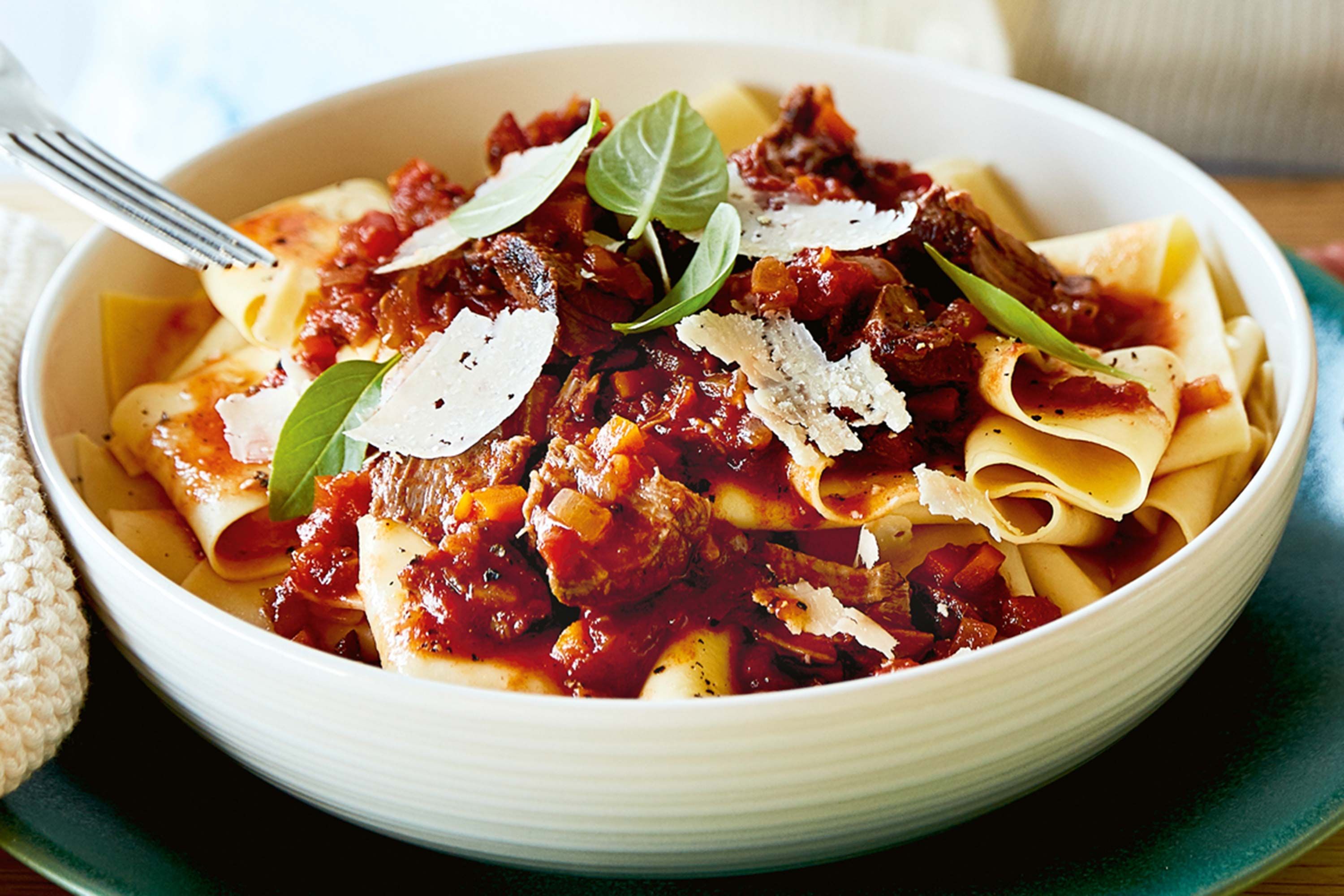 Slow-Simmered Beef Ragu with Fresh Pasta