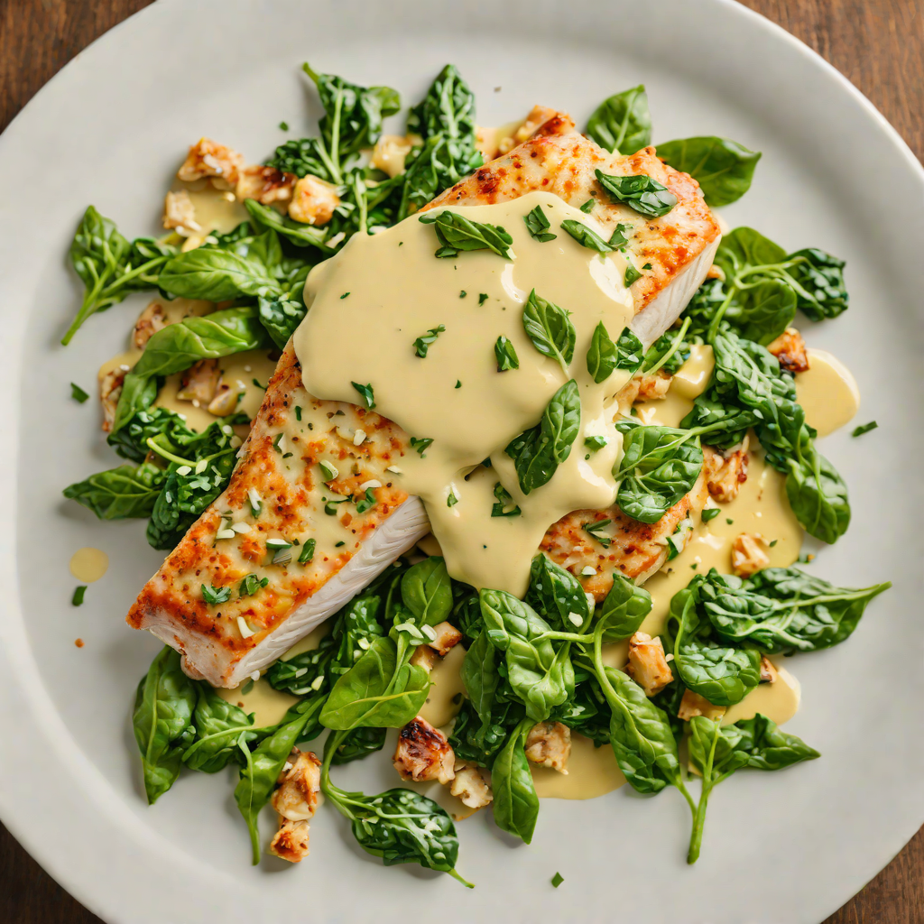 Cheesy Spinach-Stuffed Chicken Breast with Garlic Butter