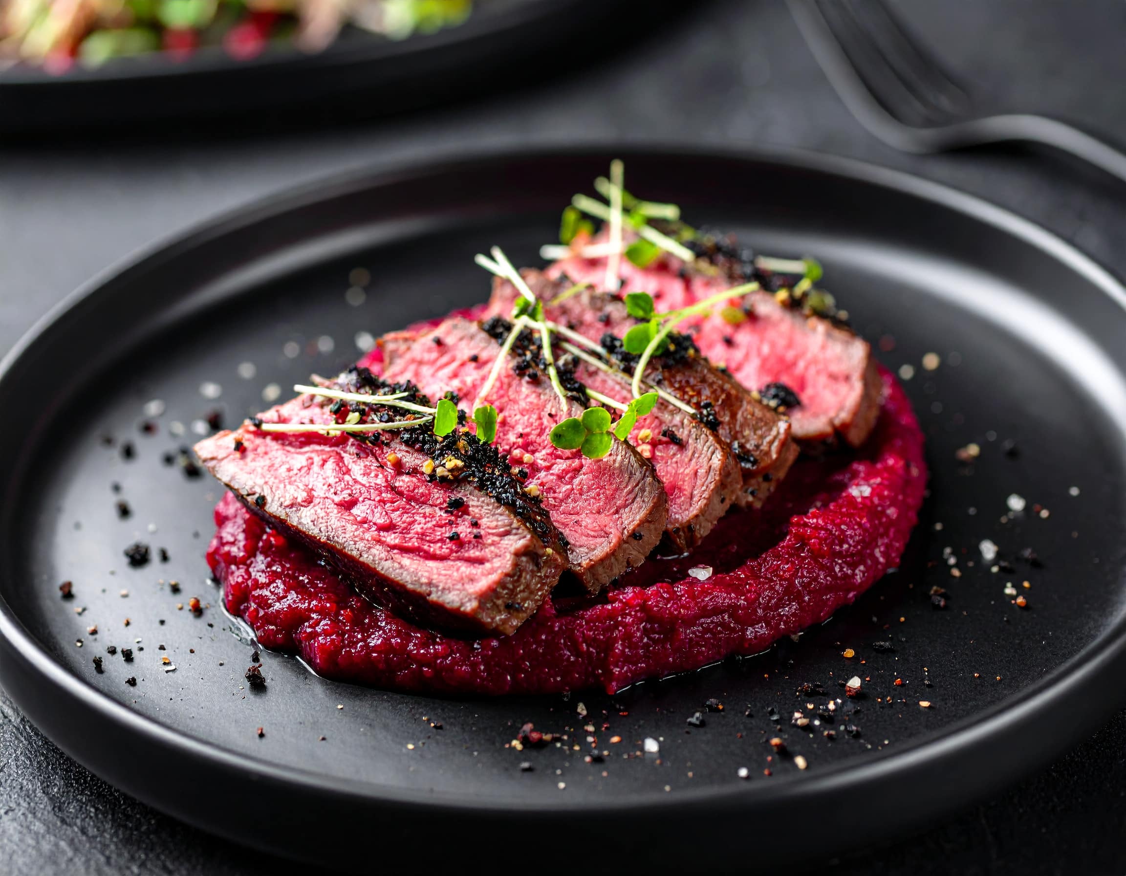 Slow-Roasted Kangaroo Fillet with Wattleseed and Pepperberry Rub