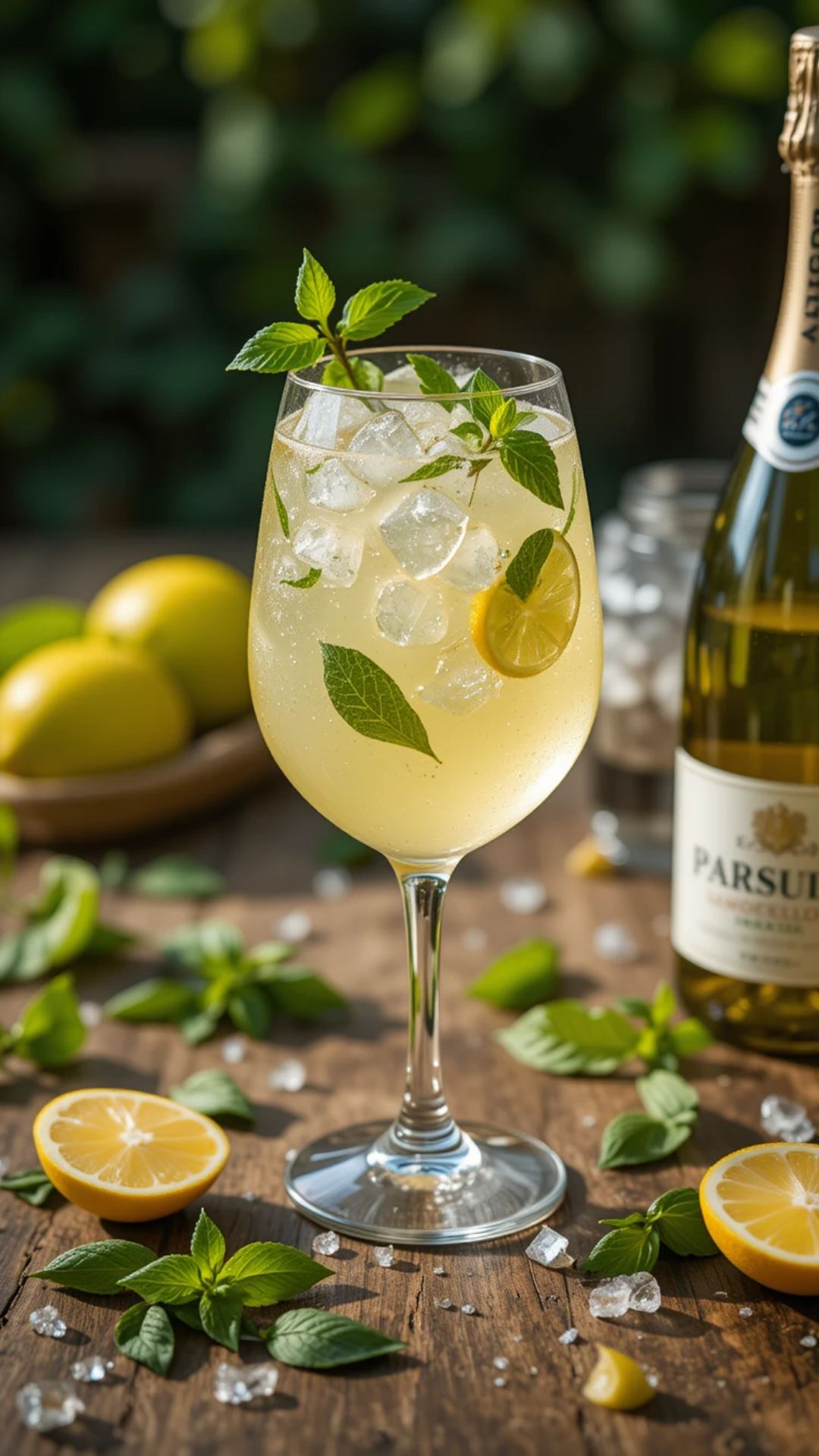 Lemon Basil Limoncello Spritz