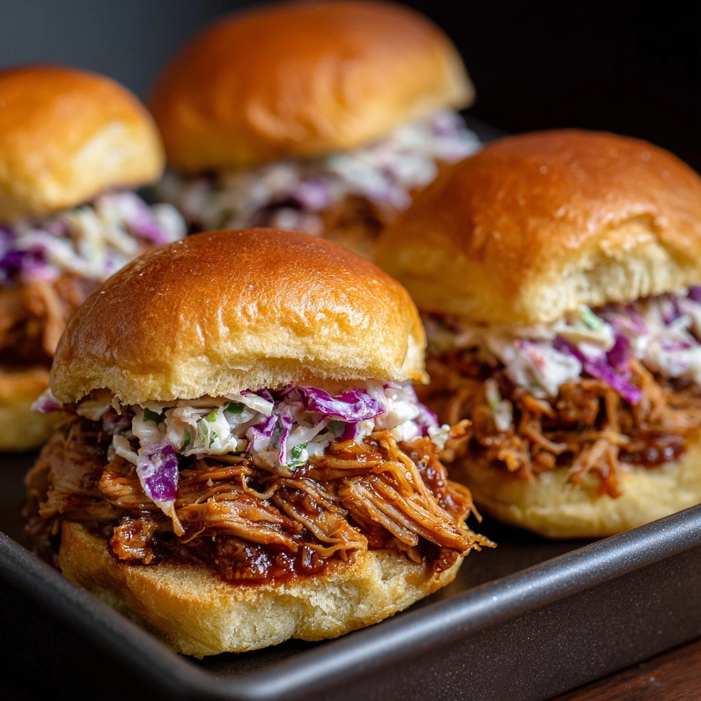 Browser Game-Inspired Sweet and Savory BBQ Pulled Pork Sliders